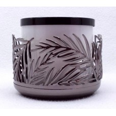 1 New Bath & Body Works PALM FRONDS 3-Wick Large Candle Holder Sleeve 14.5 oz   163036913350
